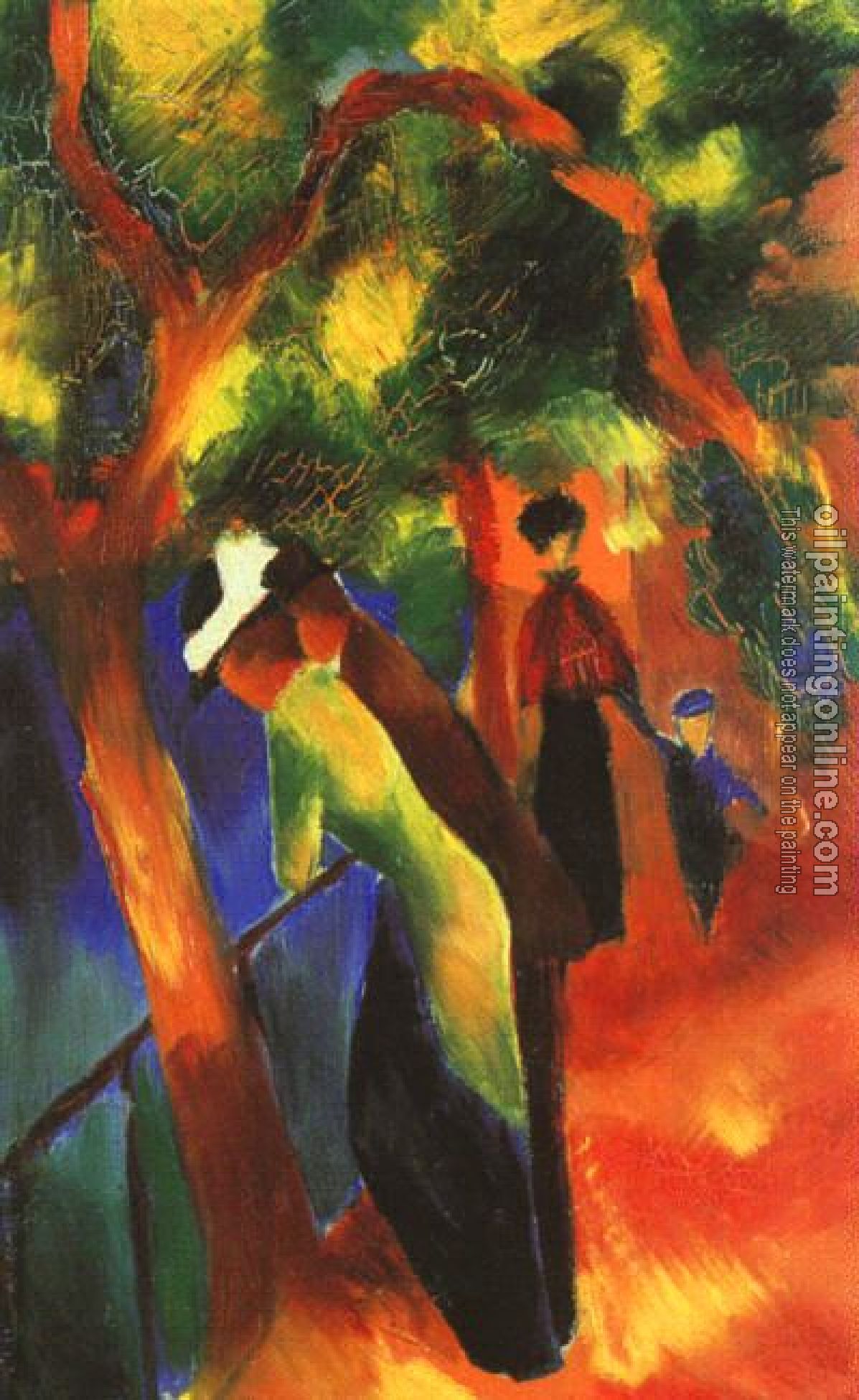 Macke, August - Oil Painting